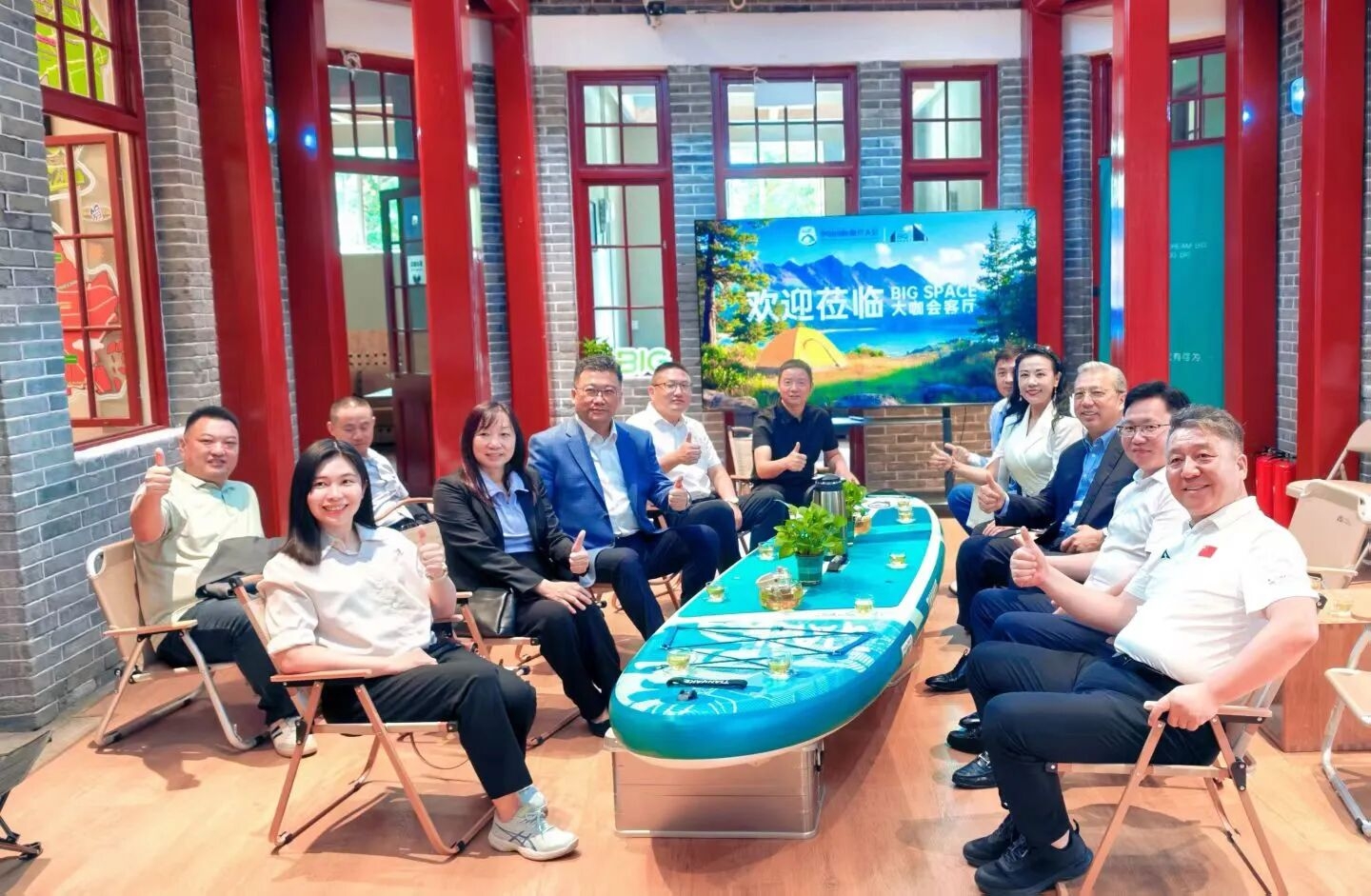 北京文脉,体育启程|马来西亚及江苏九洲集团代表团考察BIG SPACE体育空间(图8) 北京文脉,体育启程|马来西亚及江苏九洲集团代表团考察BIG SPACE体育空间(图8)